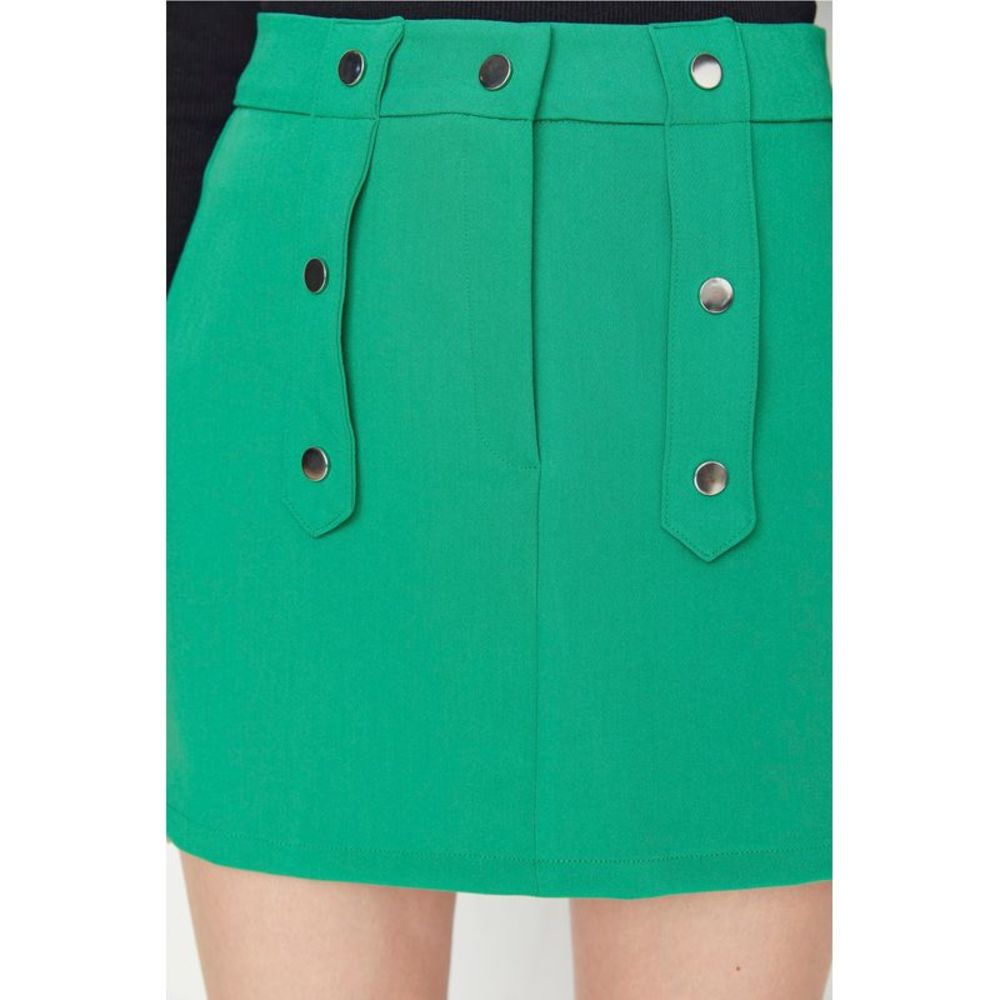 NWT Trendyol Women Mini Bodycon A-line Woven Skirt - Picture 4 of 11